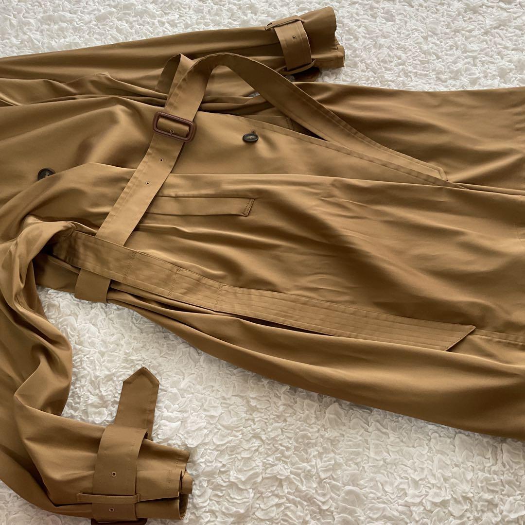 【美品】M53.　エムゴーサン　トレンチコート　ダブル　ロング　MA-004
