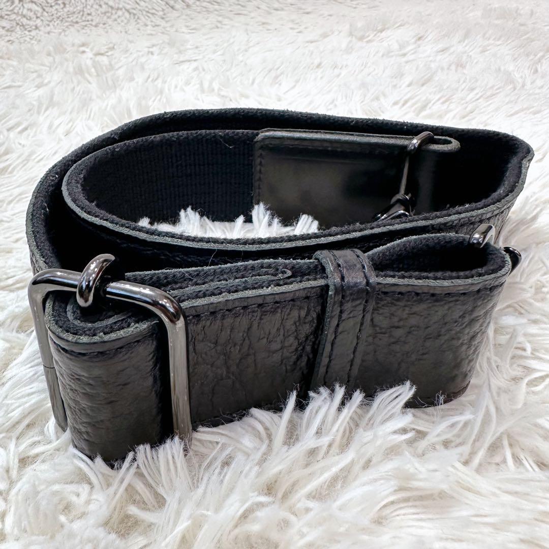 美品 Dakota ダコタ ブラックレーベル シボ革 ボストンバッグ 日本製