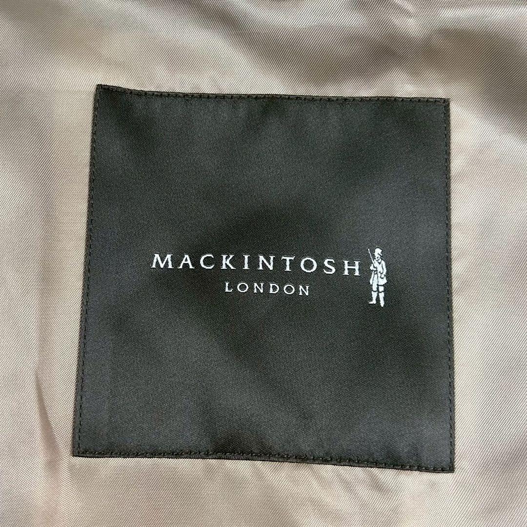美品　マッキントッシュロンドン　トレンチコート　チェック　レディース　38