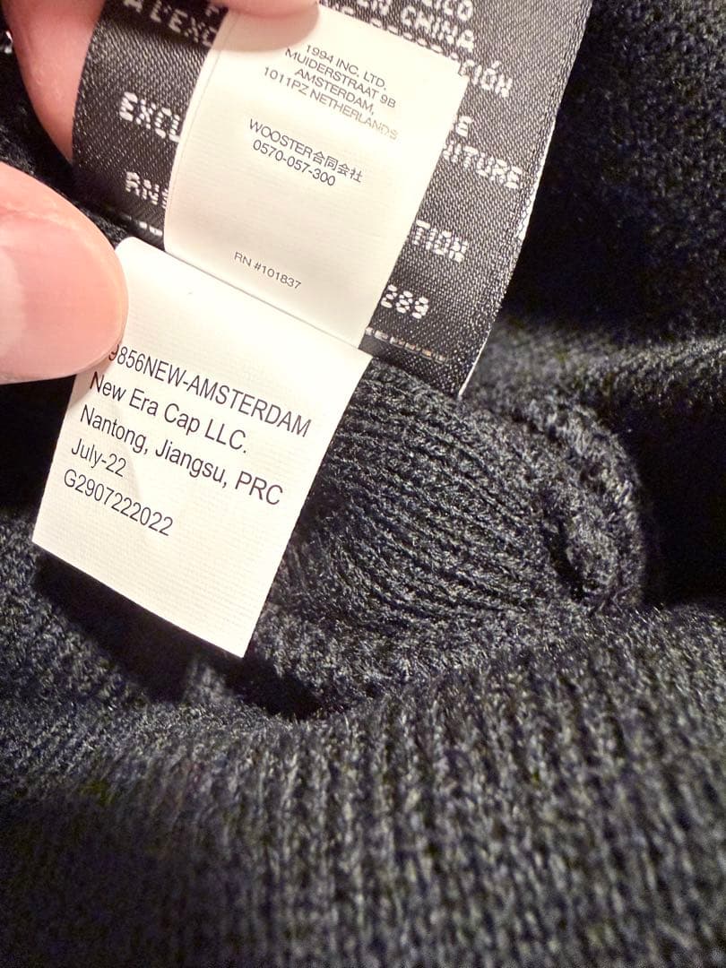 は*る様 Supreme New Era box logo Beanie ブラッ