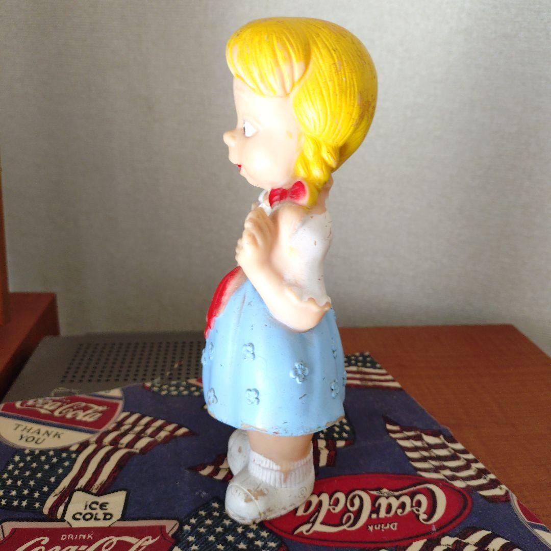 USA1950年代 レトロ女の子 ソフビ　　　　　フィギュア