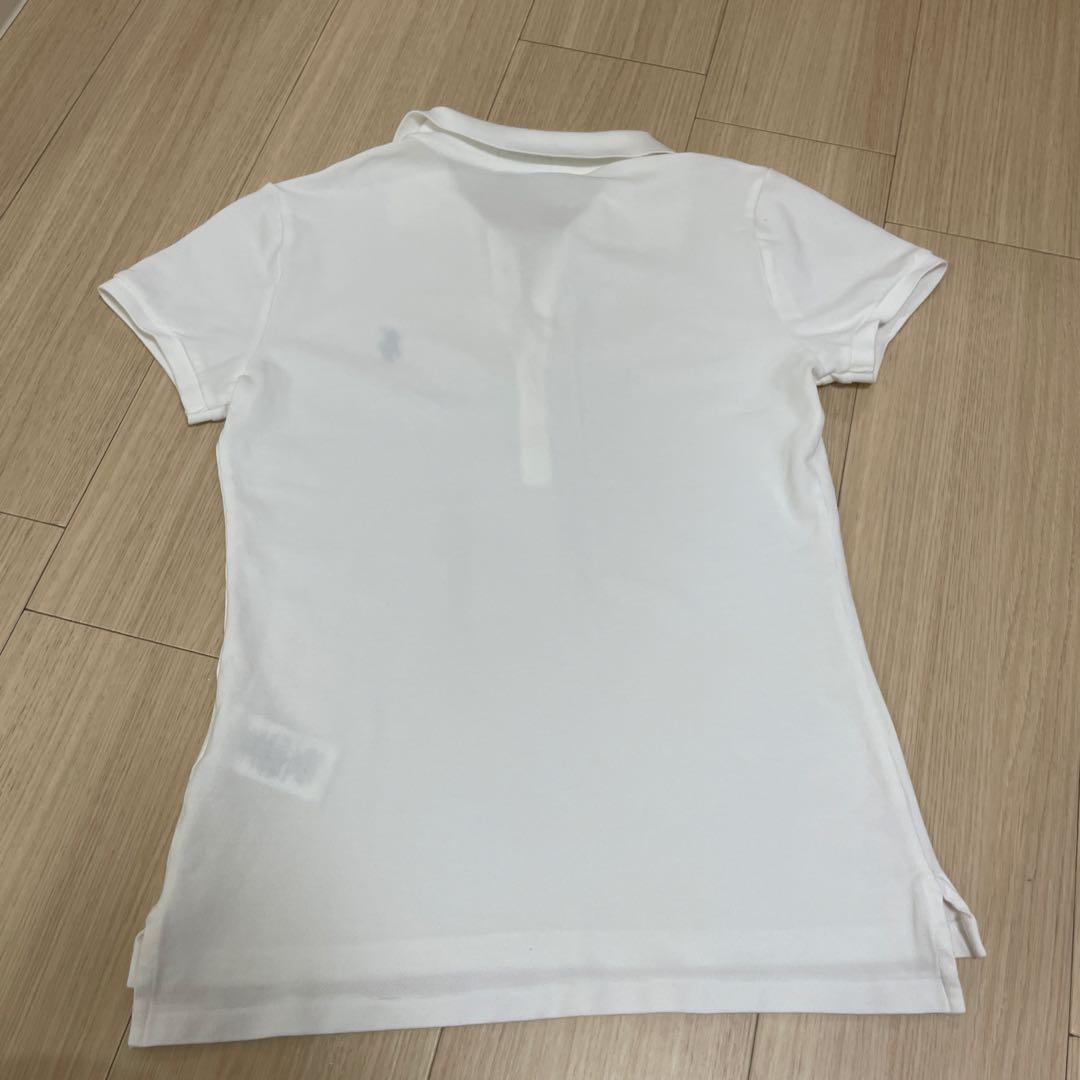 【美品！S】Polo Ralph Lauren スリムフィット ポロシャツ 白