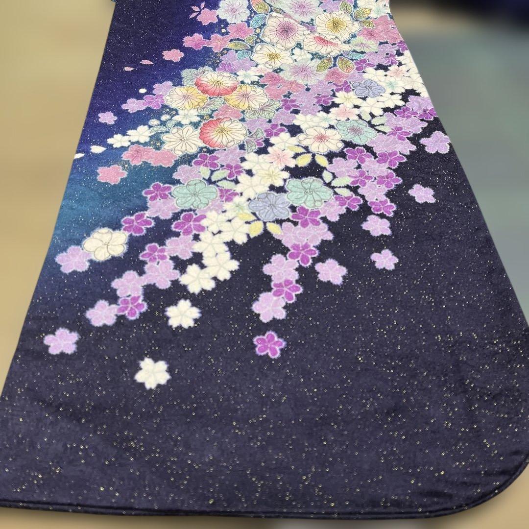 辻ヶ花振袖花絞り金通し