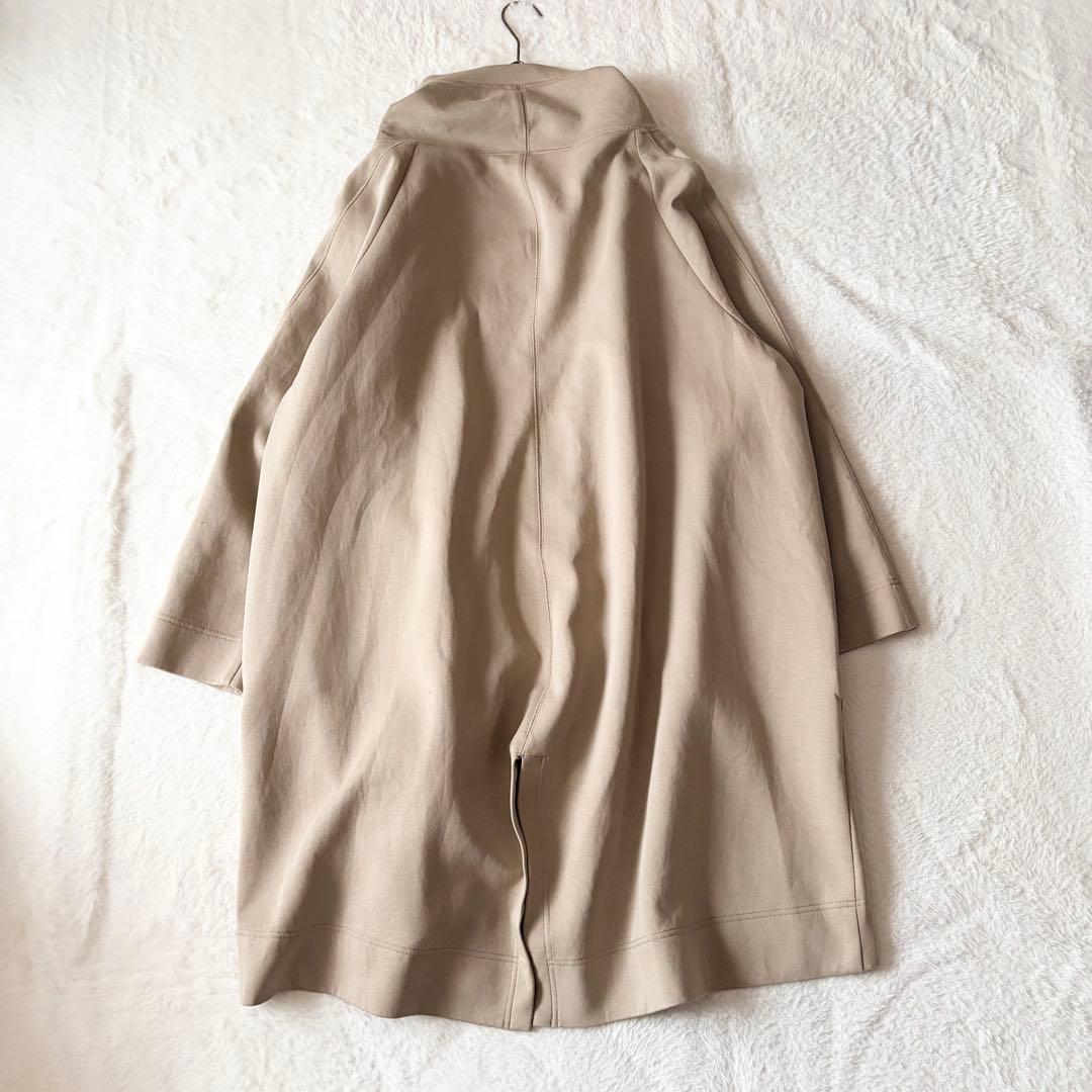 1467 希少✨ 萌 モユル スプリングコート ロング丈 ベージュ L 洗える