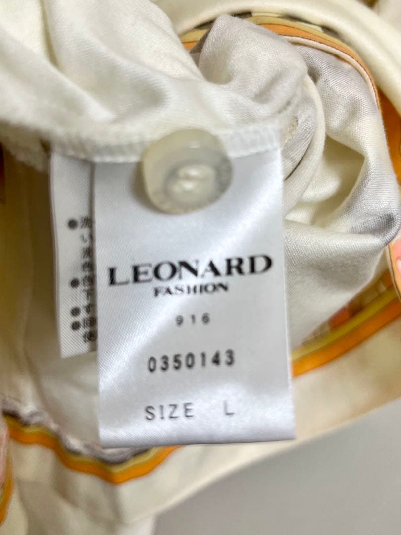 LEONARD レオナード フラワープリント 半袖ワンピース