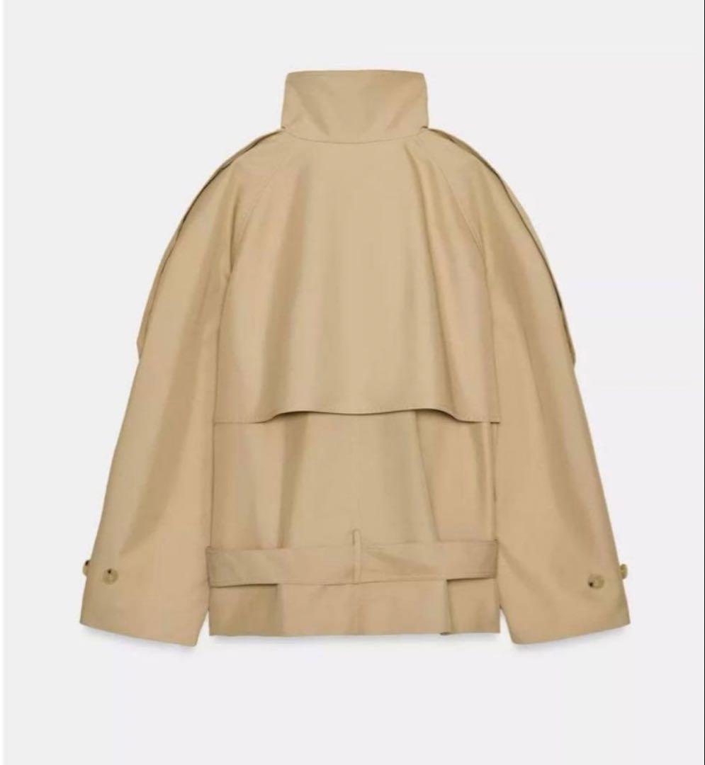 ZARA （ザラ）ショート丈ハイネックトレンチコート Sサイズ