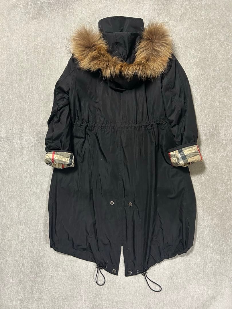 BURBERRY LONDON⭐︎ 6wayモッズコート　リアルファー　黒　36