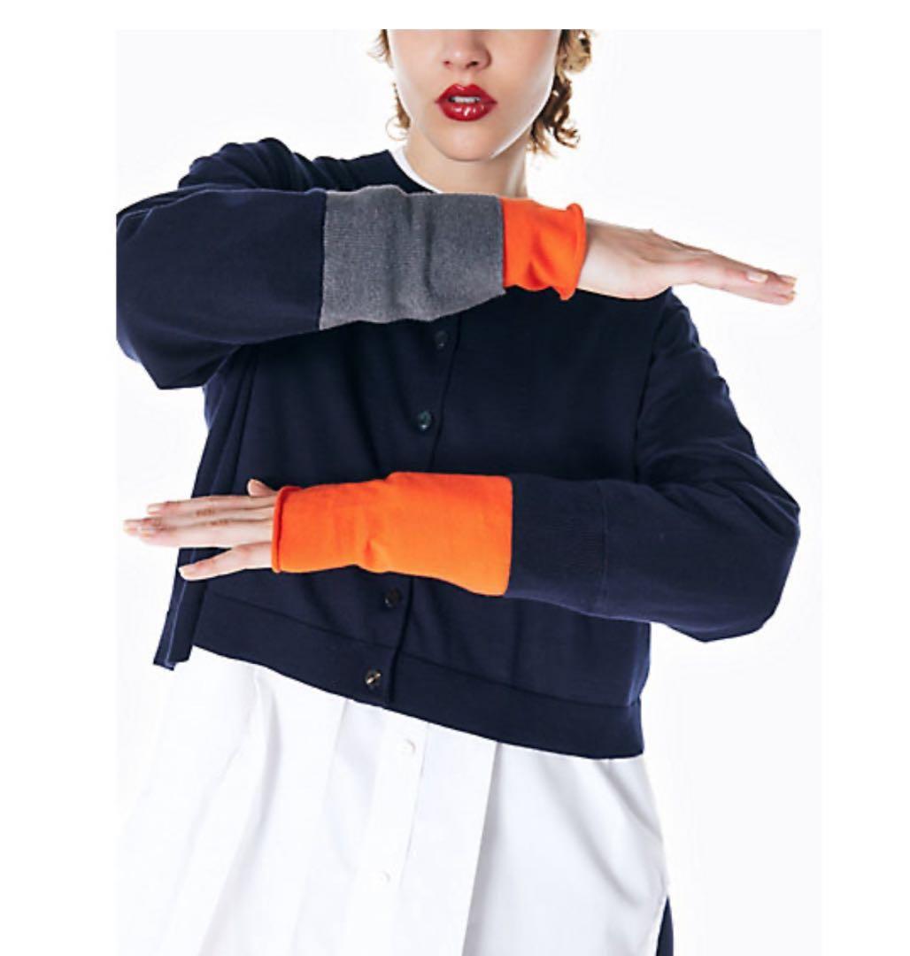 ENFOLD LAYERED-CARDIGAN カーディガン　ネイビー　武井咲