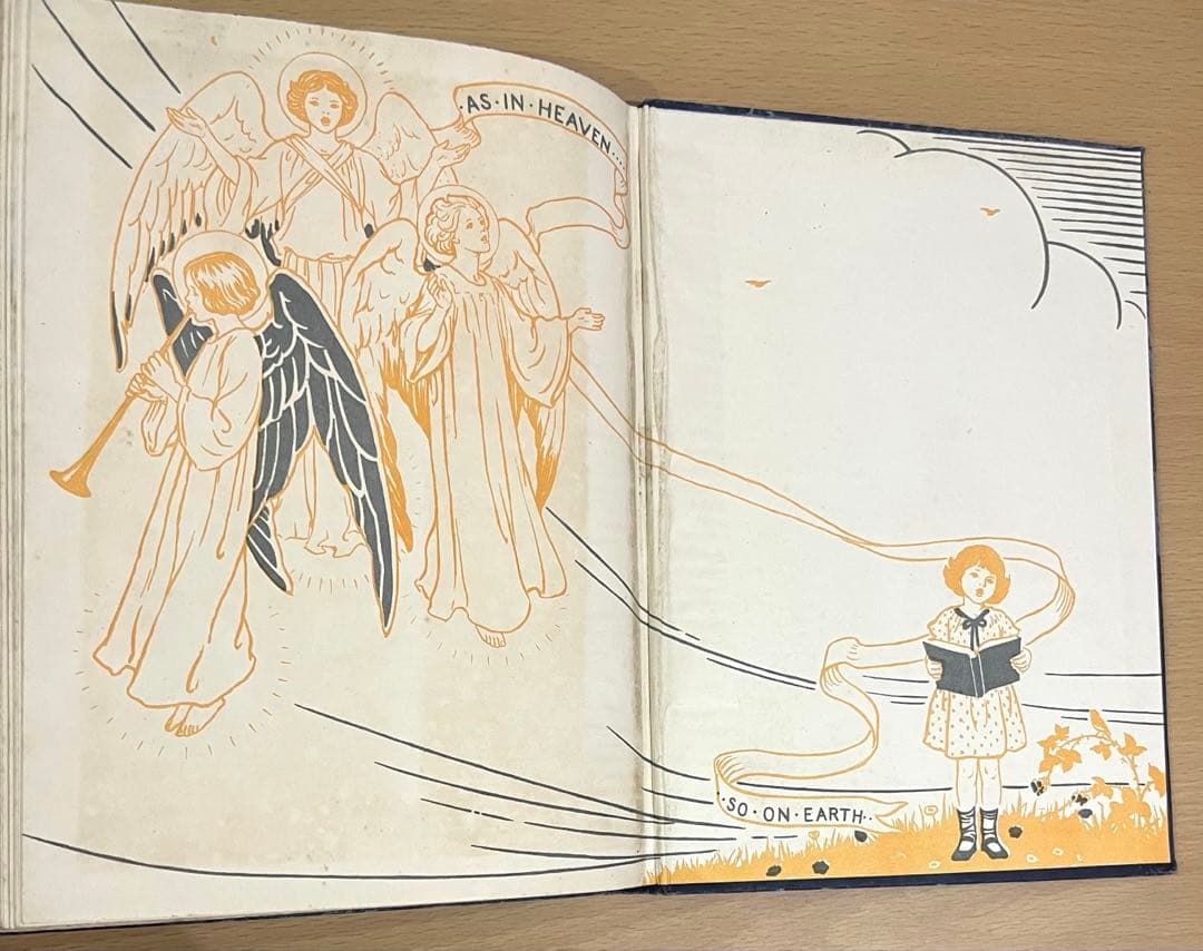 No361 希少 アンティーク 古書 洋書 楽譜 絵本 童謡 聖歌集