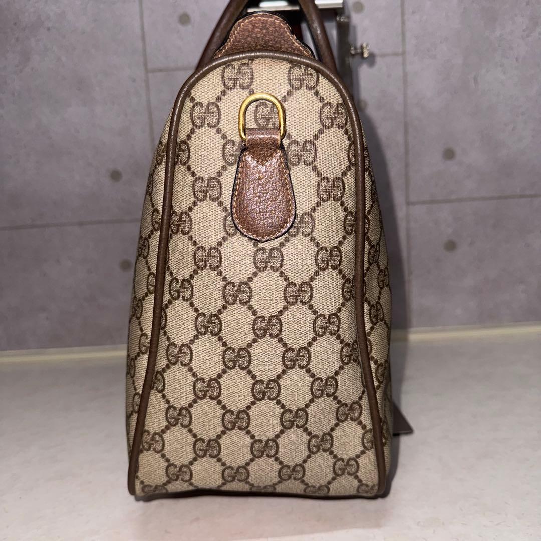 GUCCI オールドグッチ ミニボストンバッグ シェリーライン GGスプリーム