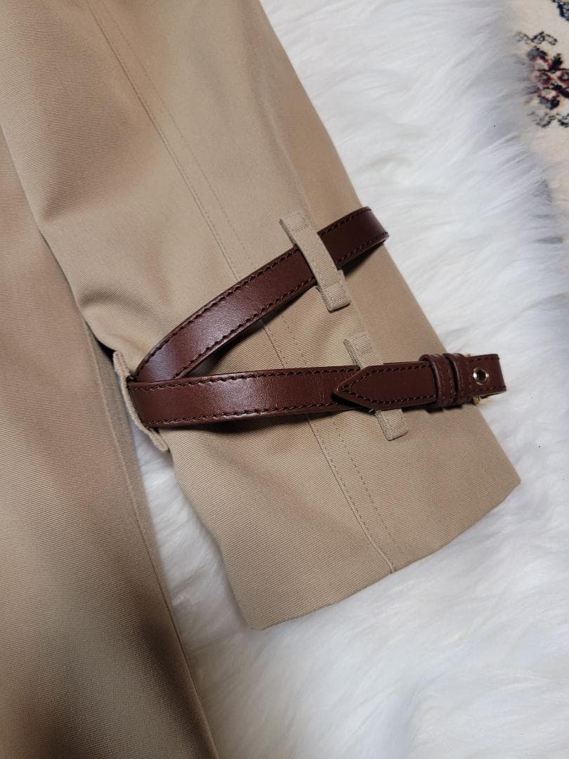 断*中様 【新品】BURBERRY バーバリー　ベージュ トレンチコート チェッ