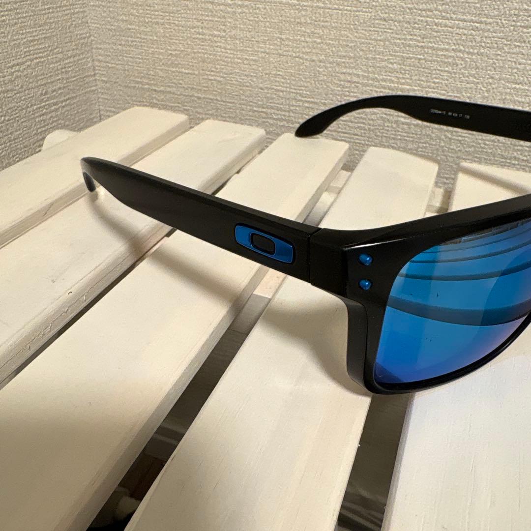 OAKLEY HOLBROOK 偏光サングラス 青レンズ