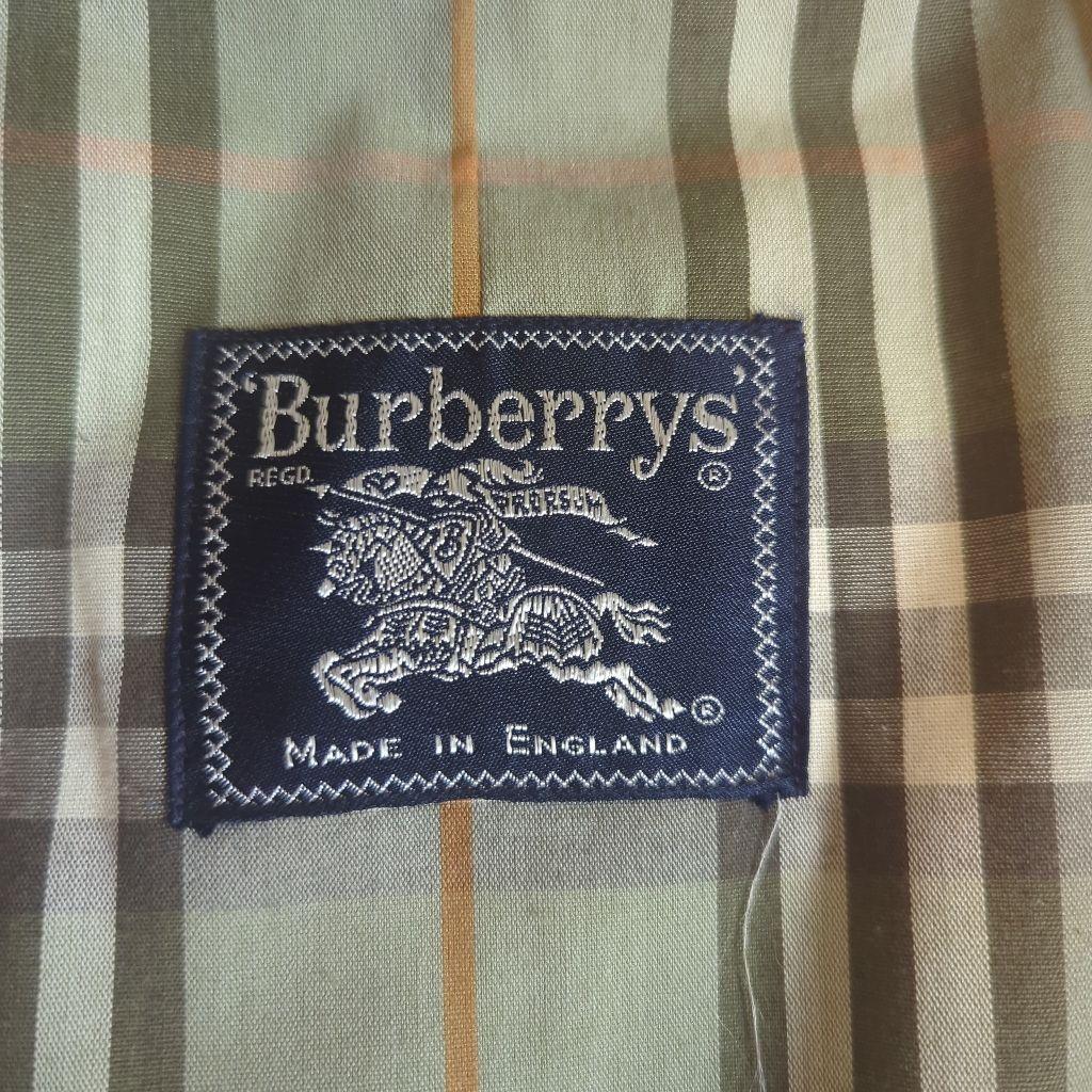 Burberrys ステンカラーコート 英国製 ノバチェック 裏地 緑