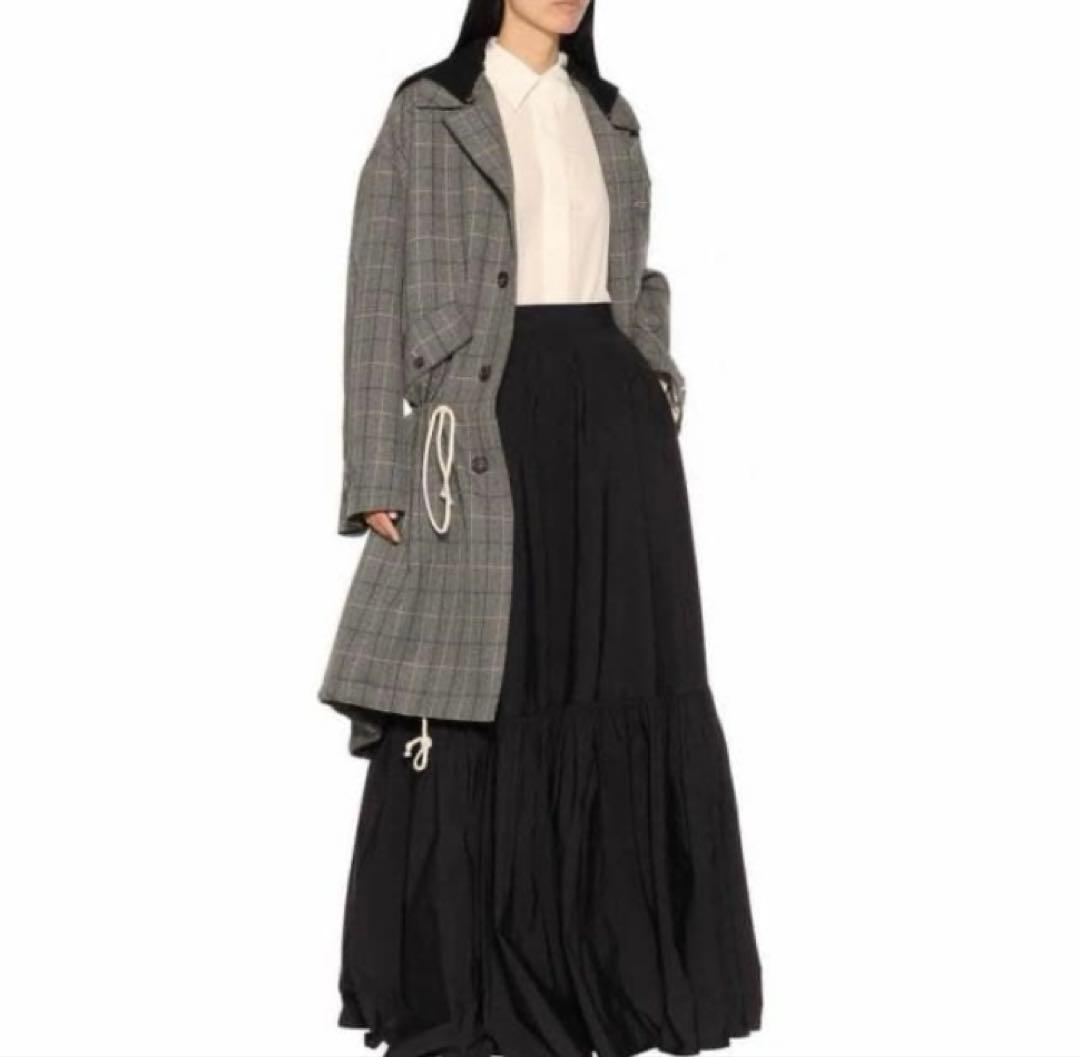 【定価25.7万】Plan C グレンチェック　コクーンコート
