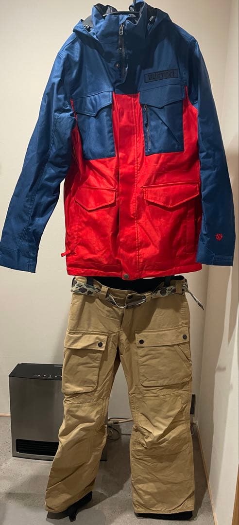 ピノコ　Burton スノーボードウェア 赤/青　入門セット