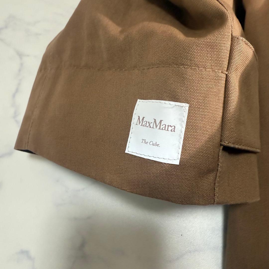 極美品　Max Mara The Cube キャメル　ステンカラーコート　S