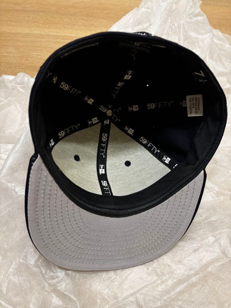 Supreme 59FIFTY ネイビー キャップ 7 1/4