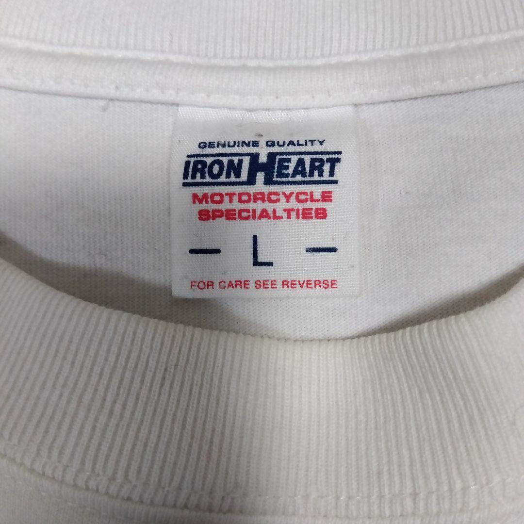 IRON HEART W.W. ホワイト Tシャツ　Lサイズ