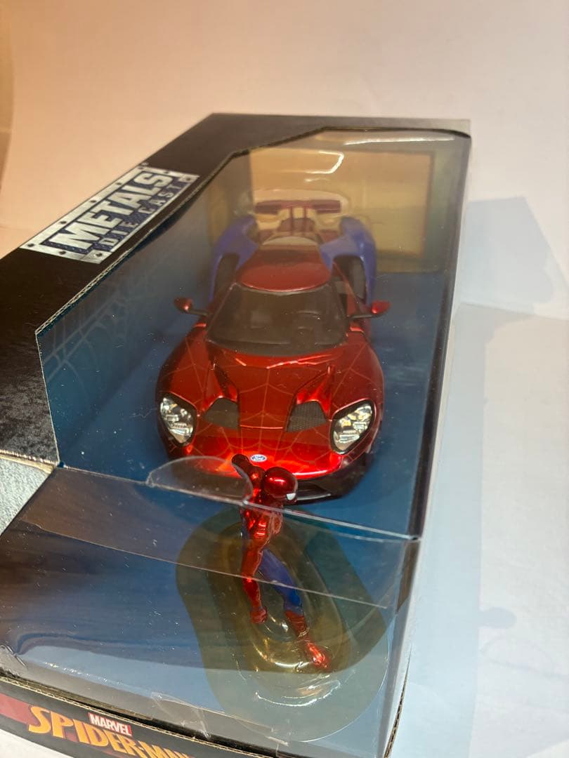 スパイダーマン フォードGT 2017 1/24 ミニカー フィギュア付