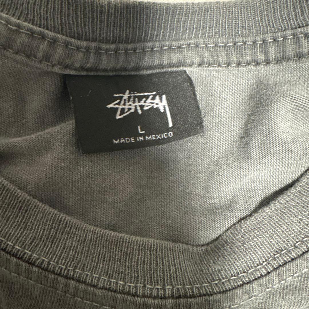 Stussy ドラゴンプリント Tシャツ L グレー