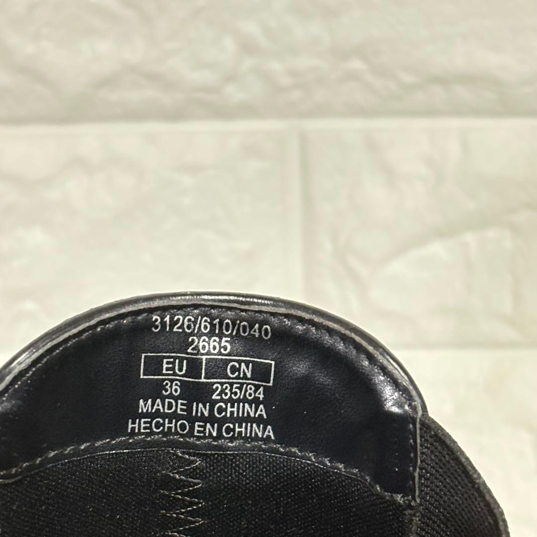 ZARA ザラ 厚底 サイドゴアブーツ 黒 ブラック 23.5cm 36