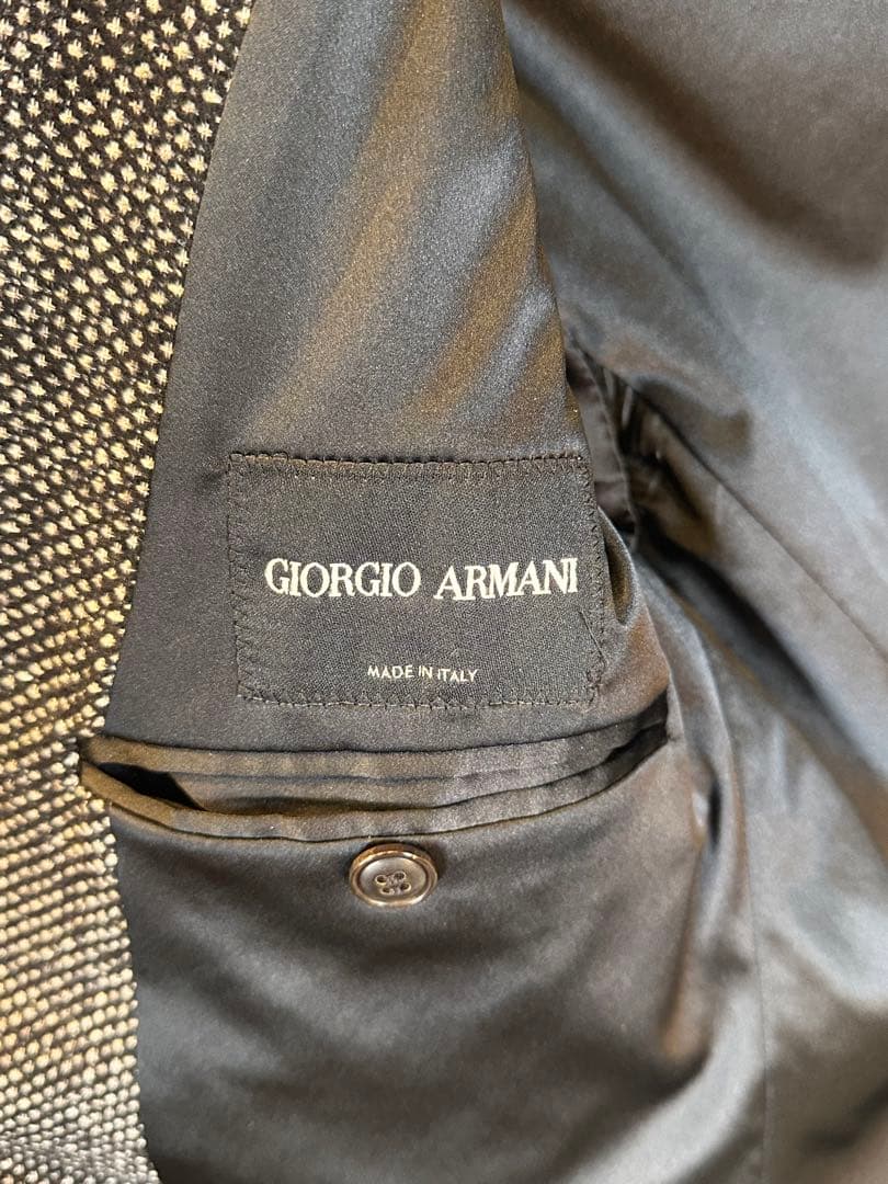 Giorgio Armani ダブルブレストスーツ 黒タグ セットアップ