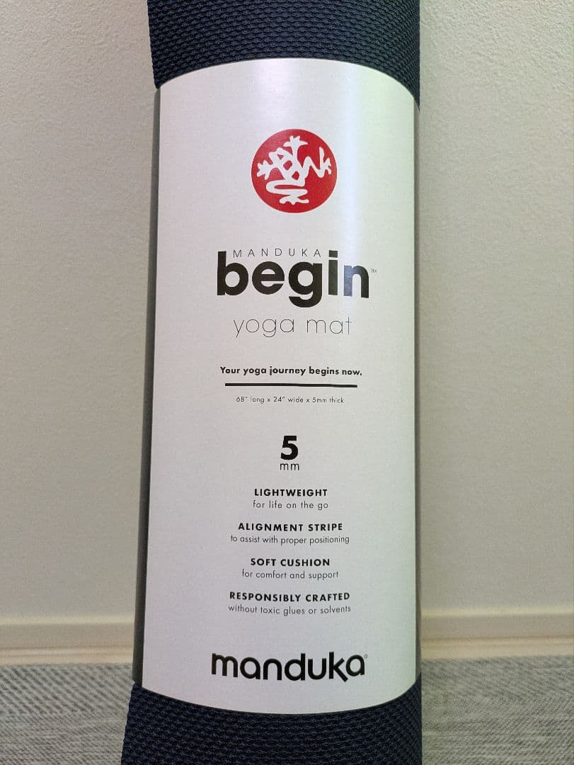 Manduka ヨガマット 5mm BEGIN ヨガマット ミッドナイト