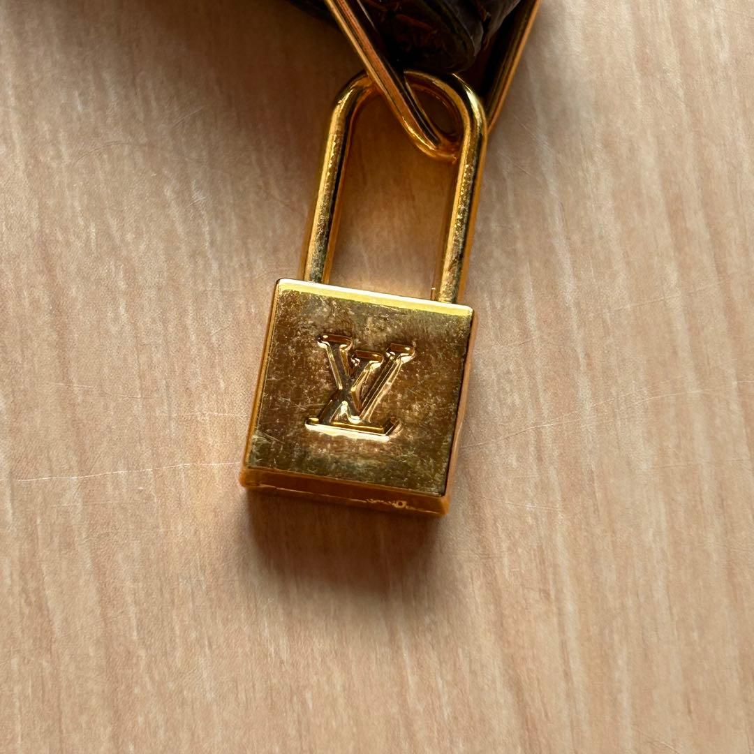 LOUIS VUITTON レザー ストラップ ダークブラウン