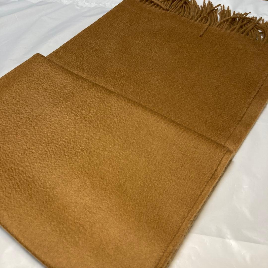 新品 ジョンストンズ カシミヤ100％ 大判ストール ダークキャメル 国内正規品