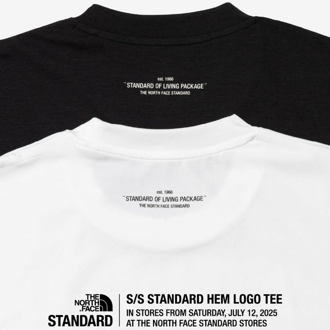 ノースフェイス スタンダード限定 Tシャツ スタンダードヘムロゴティー【XL】白