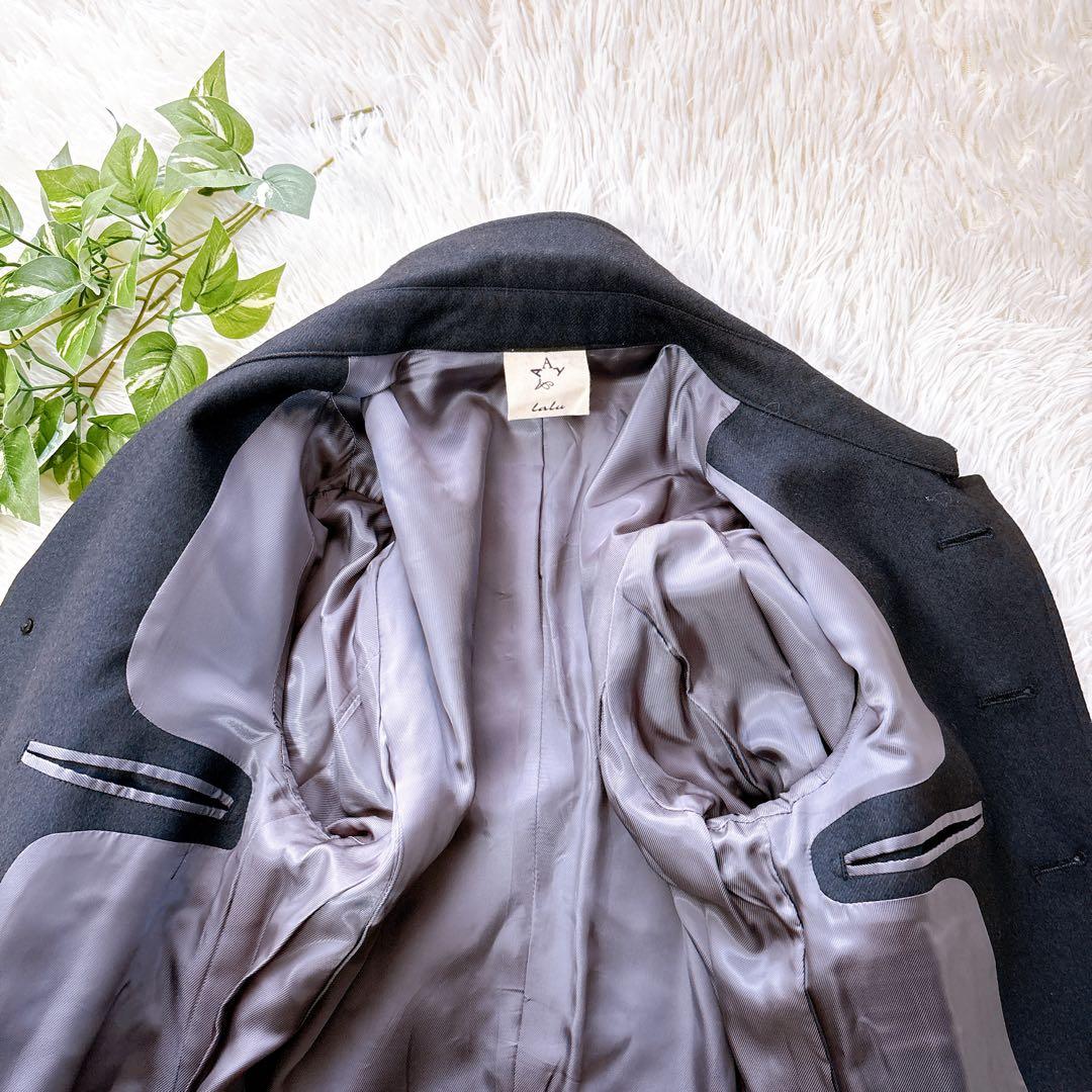 【美品】トレンチコート　ベルト　襟　lalu Merph ラルー　メルフ