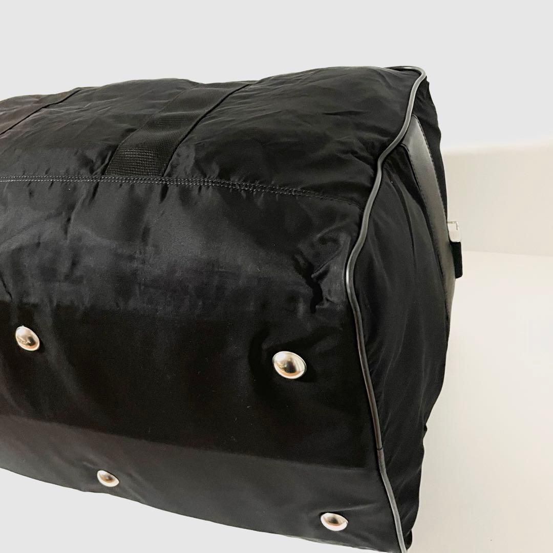 【極美品〜美品】プラダ 2way ボストンバッグ ナイロン×サフィアーノ