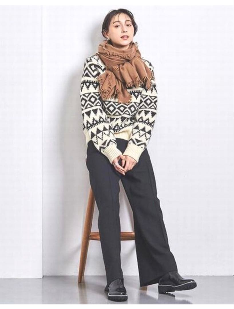 【最終SALE】elegancese エレガンセーゼ フリンジ カシミアストール