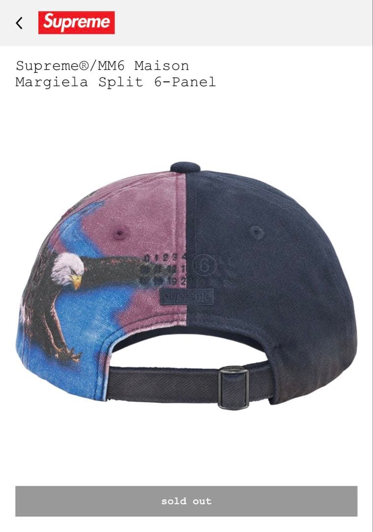 帽子 Supreme MM6 Maison Margiela 6-Panel Navy