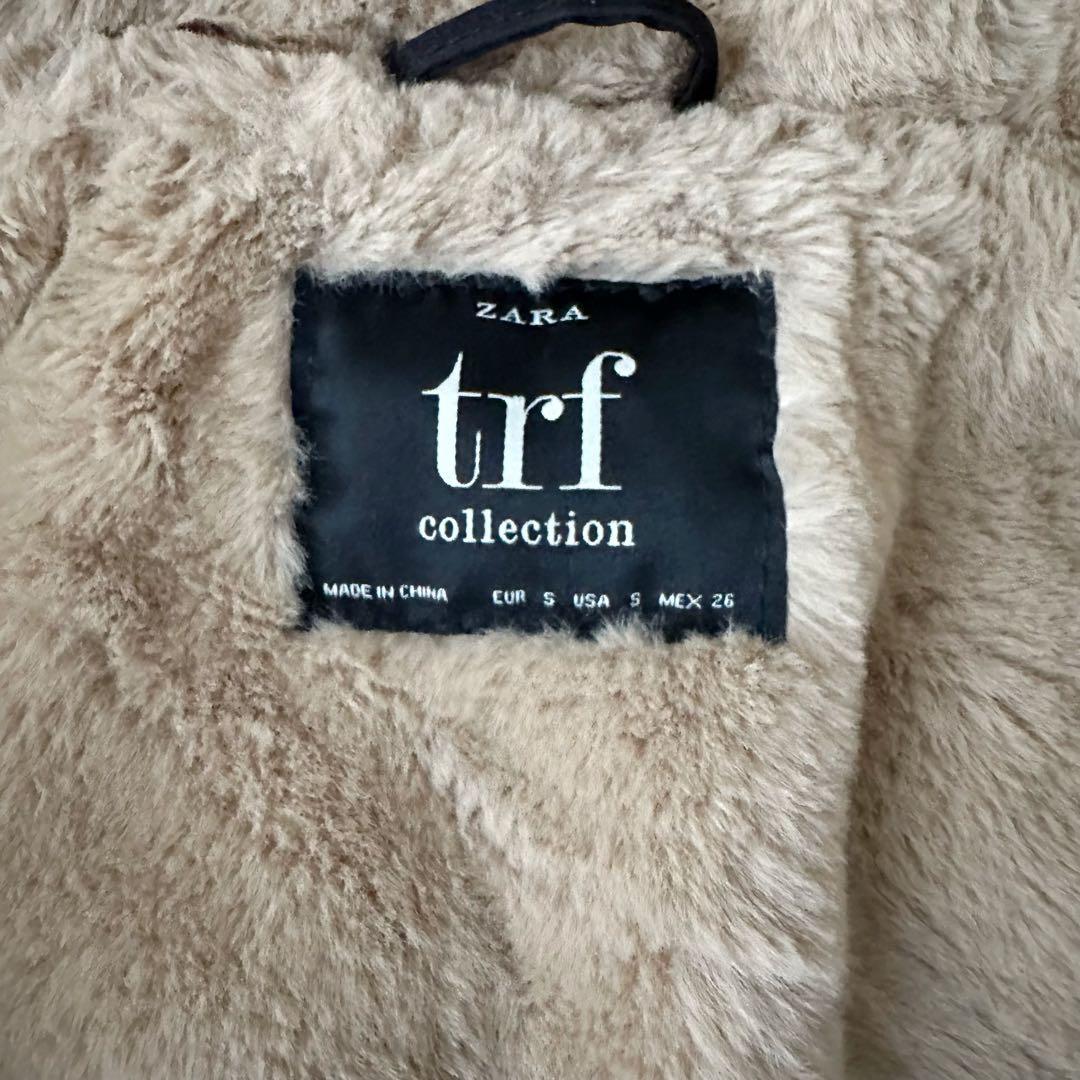 【美品】ZARA trf モッズコート ボア ブラック ファー付き Sサイズ