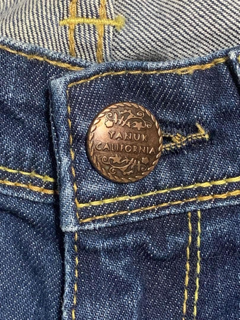 新品【ヤヌーク】ブーツカットデニム 23 定価¥25300