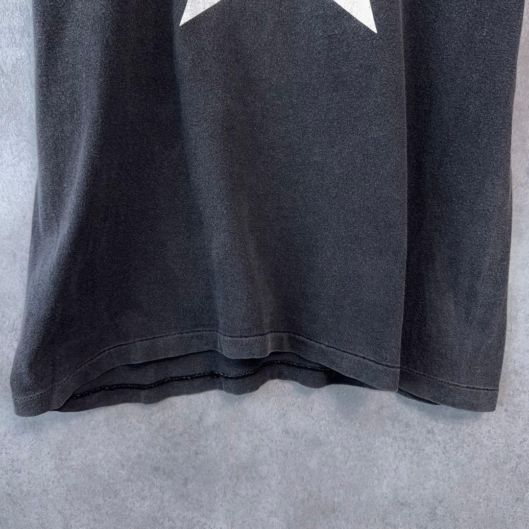 SESSIONS USA製 シングルステッチ Tシャツ 星柄 黒 フェード