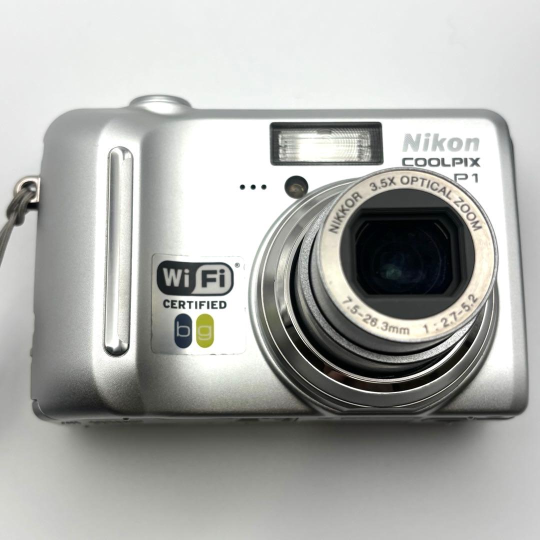 【美品 動作確認◎】Nikon COOLPIX P1 シルバー デジカメ