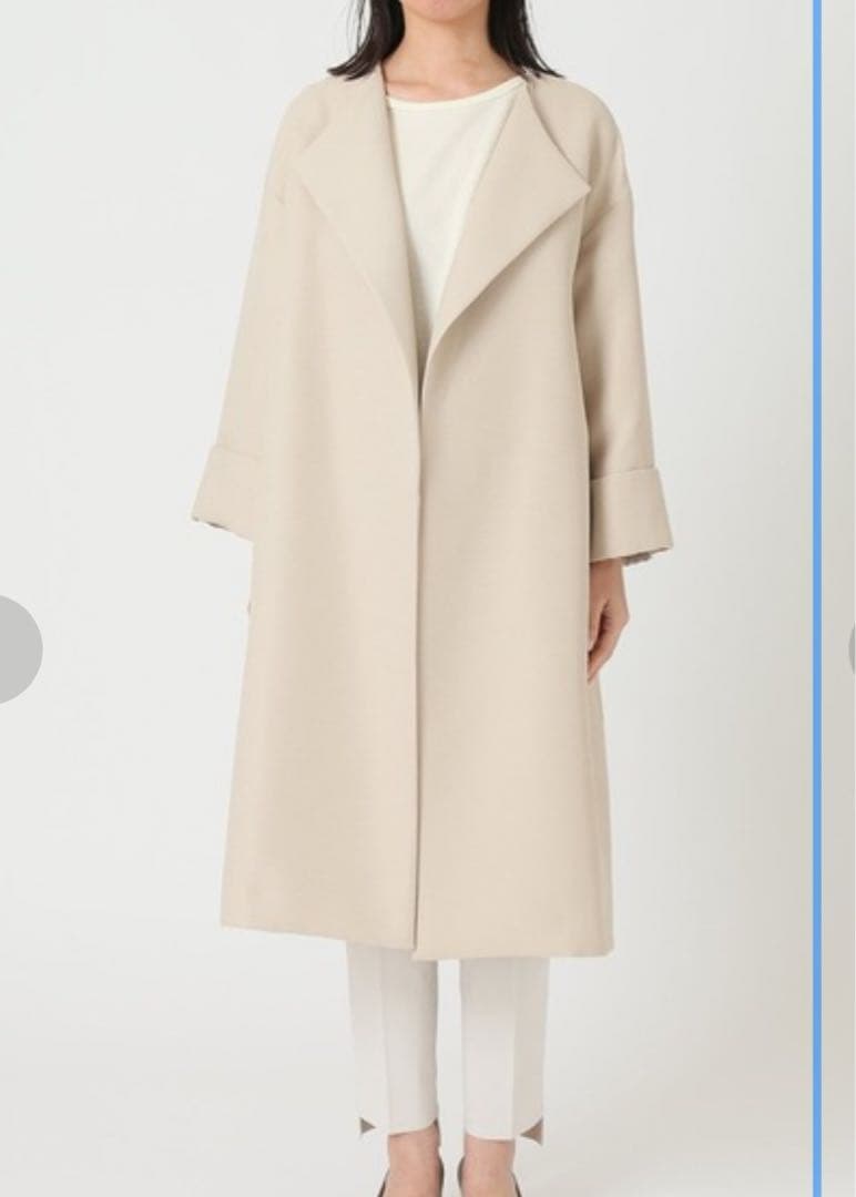 NOBLE トリプルクロスガウンコート　美品