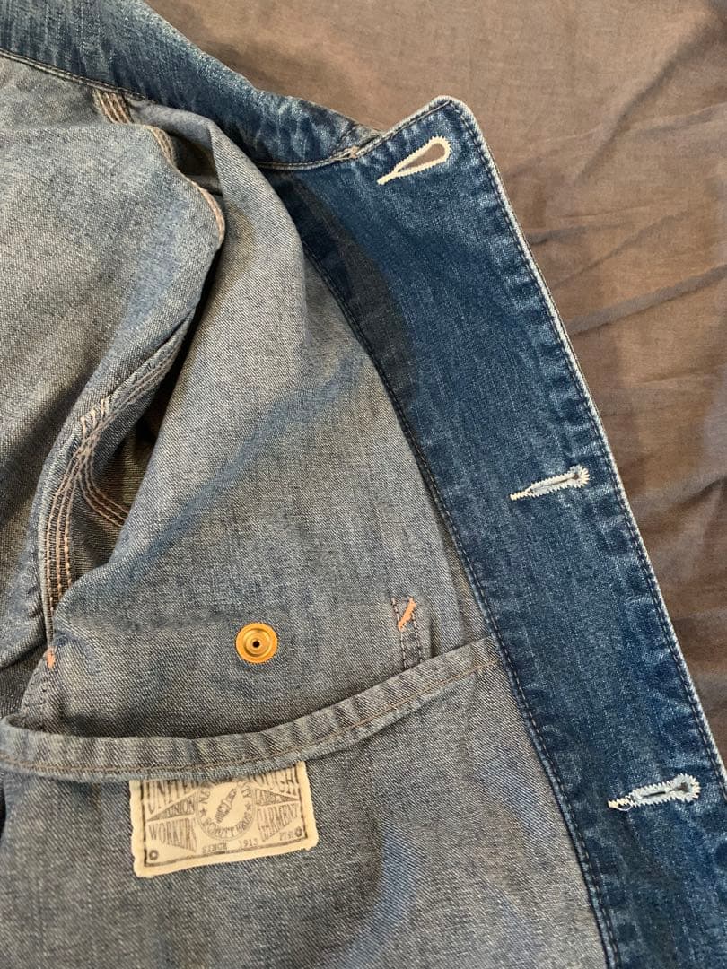 schott デニム　ペイント加工 カバーオール