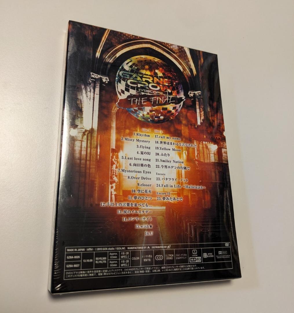 ミュージック 1 2DVD GARNET CROW livescope The Final