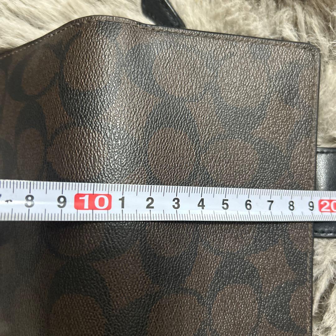 正規品☆COACH(コーチ) ブラック 茶二つ折り財布