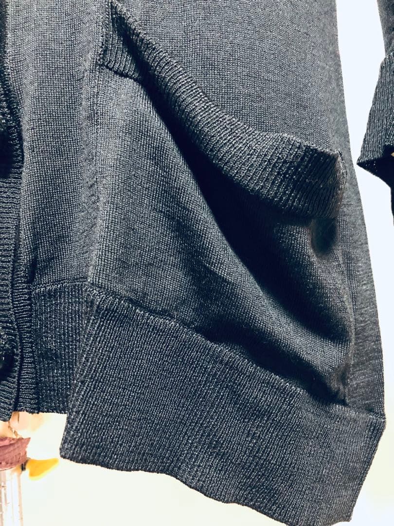 希少 MARTIN MARGIELA ロングカーディガン 黒 S 白タグ