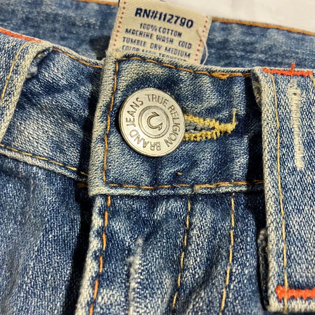きっくTRUE RELIGION デニム デニム 27 ダメージ