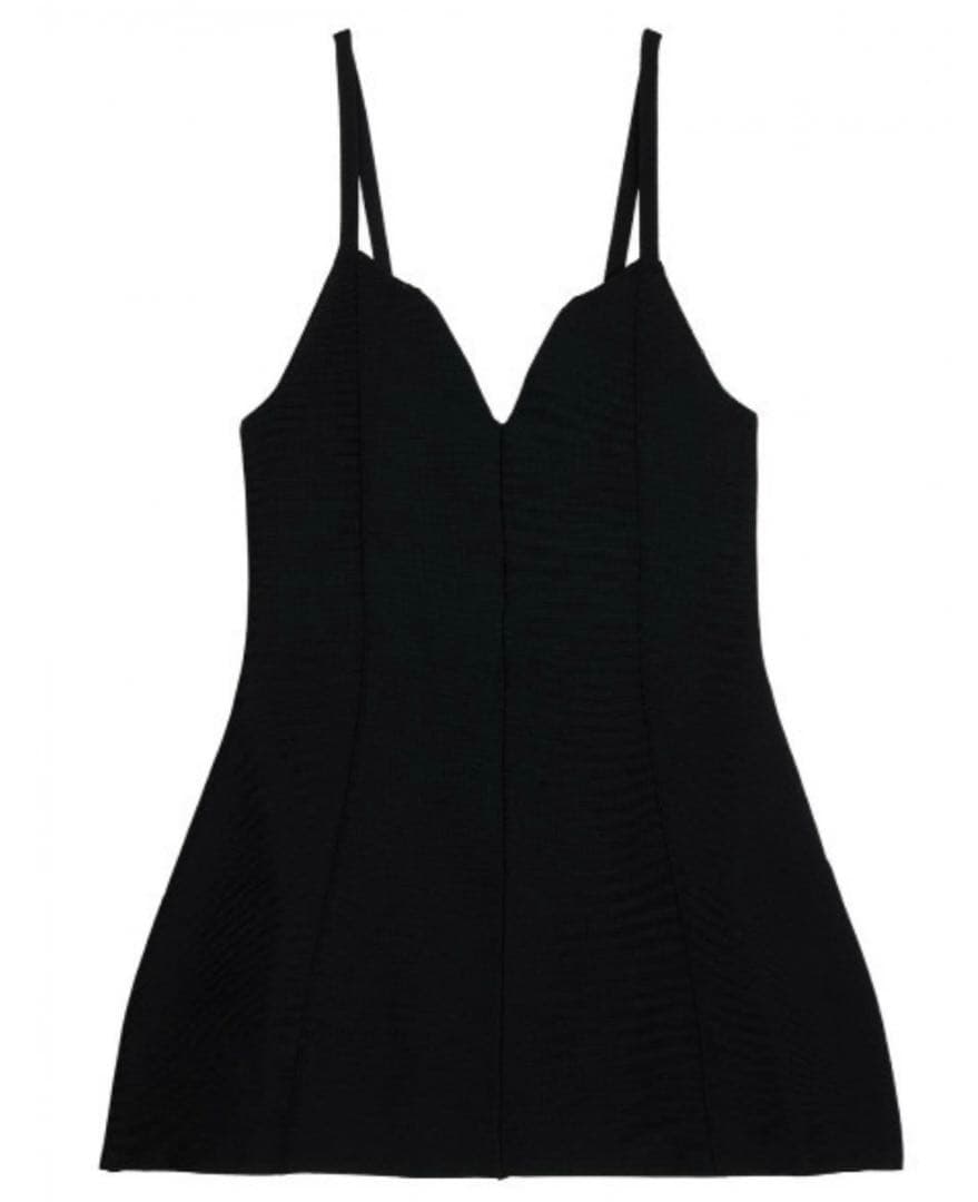 トップス Ameri PEPLUM FLARE BUSTIER KNIT