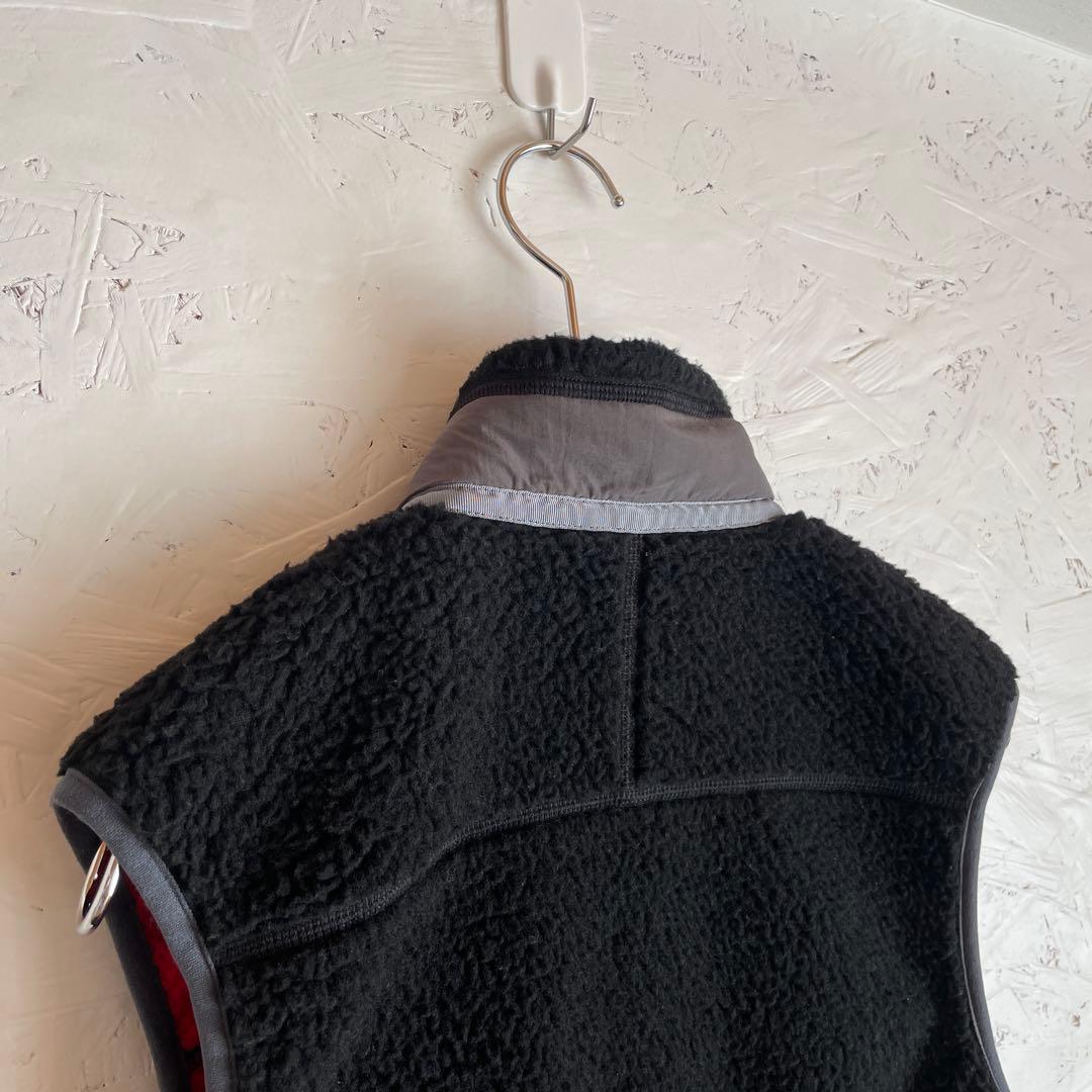 【patagonia】レトロXベスト　ボアベスト　フリースベスト　黒　XS