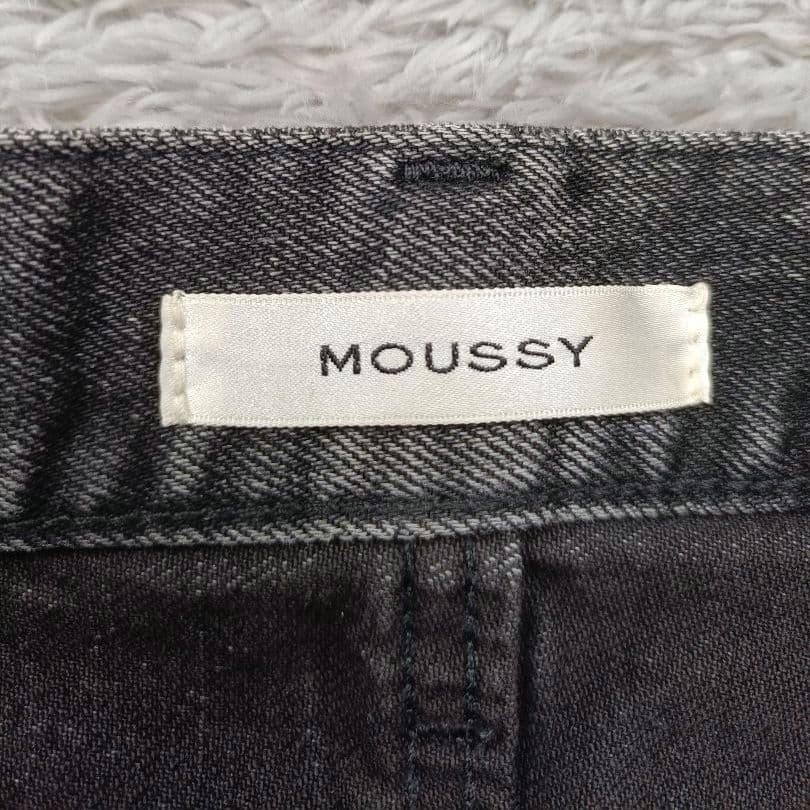 MOUSSY マウジー MVS BLACK FLARE デニムパンツ ブラック