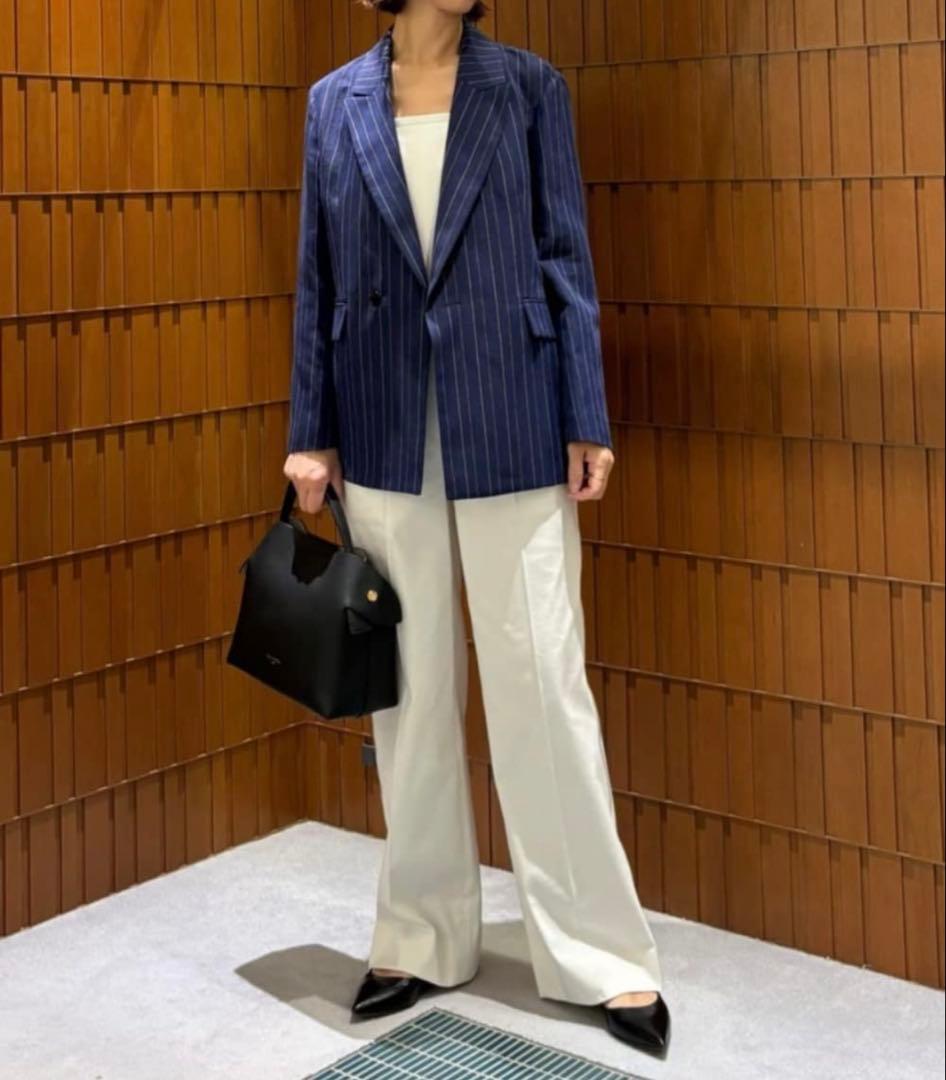 試着のみ!!トゥモローランドMACPHEE リネンピークドラペルジャケット36