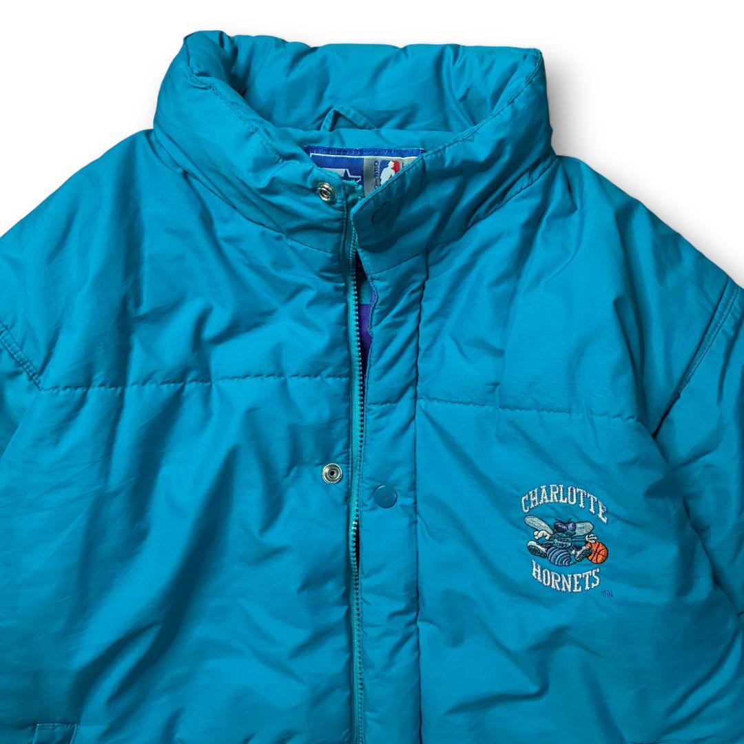 激レア90s STARTER × NBA Hornets オリジナル中綿パファー