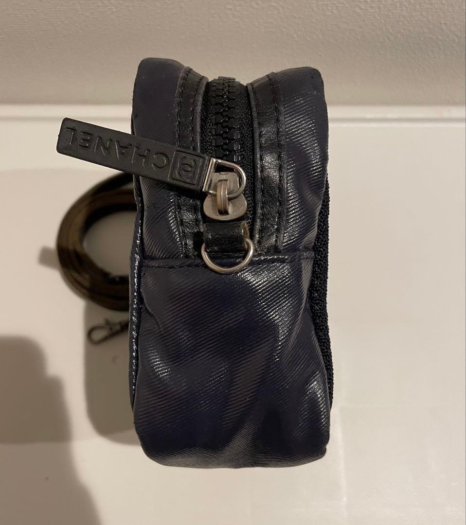CHANEL CHANEL ウエストポーチ　ショルダーバック　ネイビー